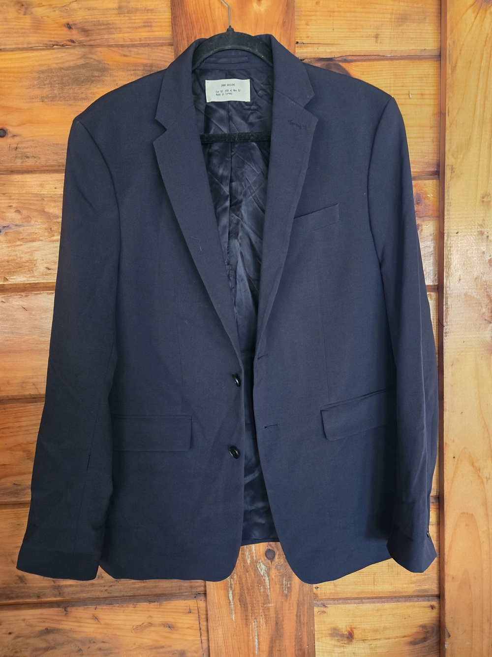 Zara Men’s Dark Blue Sport Coat - Classic Blazer